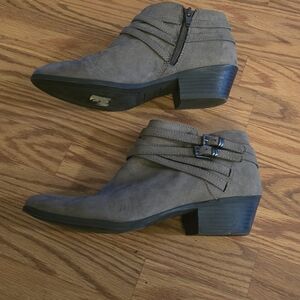 Elegant Taupe Ankle Booties
